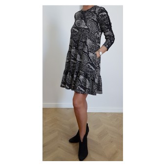 bawełniana sukienka z kieszeniami - A-9555