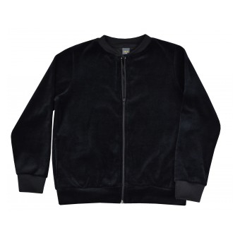 bluza długi zamek z weluru - A-124