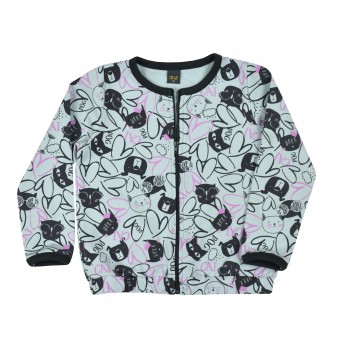 bluza dziewczęca długi zamek - A-0038