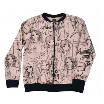 bluza dziewczęca długi zamek - A-0032