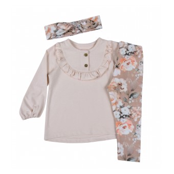 komplecik dziewczęcy z opaską z kolekcji \'SWEET  ROSES\' - A-999