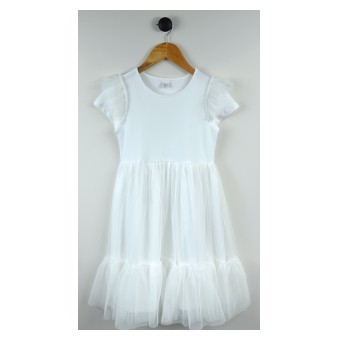 elegancka sukienka dziewczęca z tiulem - A-593