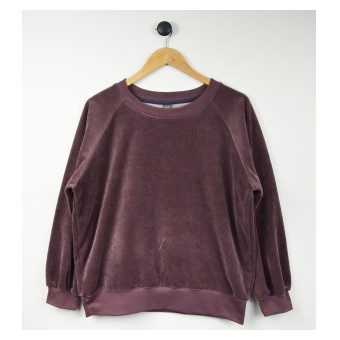 welurowa bluza damska - A-409