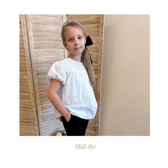 bawełniana bluzka dziewczęca z tkaniny - A-0703