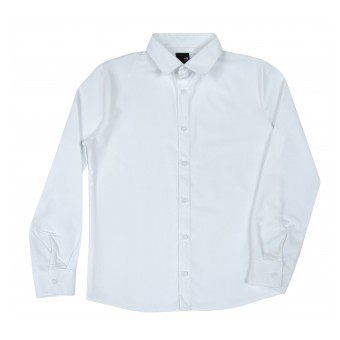 biała żakardowa koszula chłopięca - GT-0158