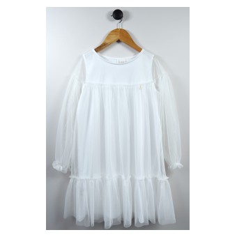 elegancka sukienka dziewczęca z tiulem - A-0699