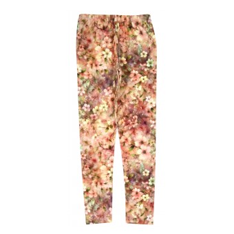 legginsy dziewczęce w kwiaty