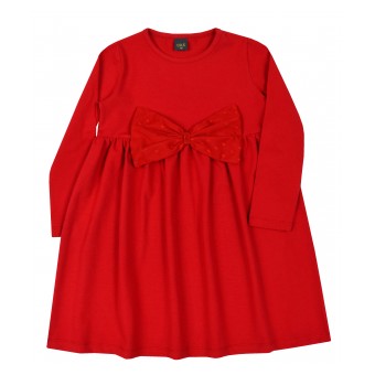 sukienka dziewczęca z kokardą