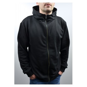 bluza męska  z kapturem i wysoką stójką - GT-0476