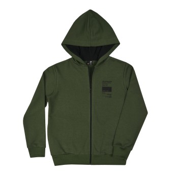 bluza chłopięca długi zamek z kapturem - GT-0301