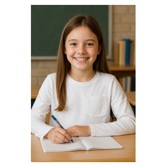 bluzka dziewczęca długi rękaw - A-875