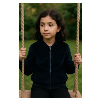 bluza dziewczęca z weluru - A-390