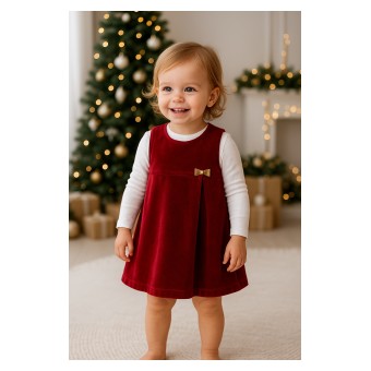 komplet bluzka + princeska z weluru - A-1646