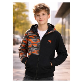 bluza chłopięca długi zamek z kapturem