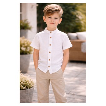 koszula chłopięca z muślinu