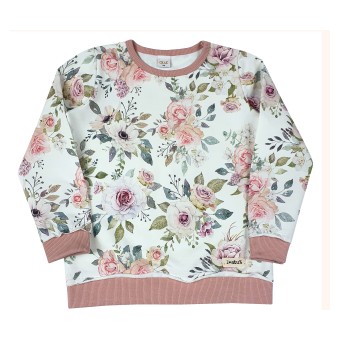 cienka bluza dziewczęca w kwiaty