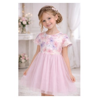 sukienka dziewczęca z tiulem