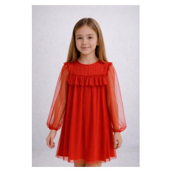 sukienka dziewczęca z tiulem