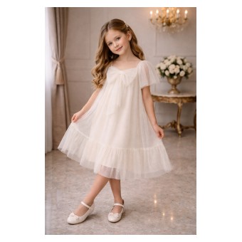 sukienka dziewczęca z tiulem