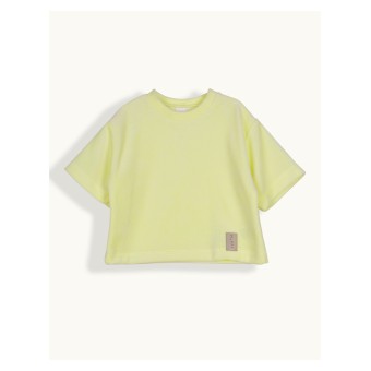 T-shirt dziewczęcy z weluru