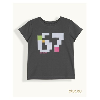 Bluzka dziewczęca z nadrukiem „Six Seven”