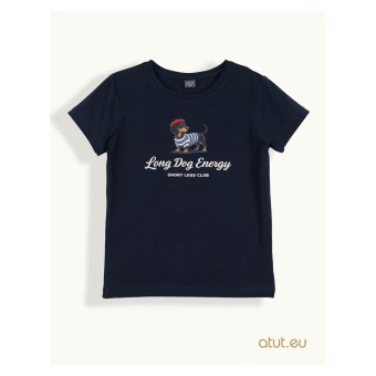 T-shirt dziewczęcy „Long Dog Energy”