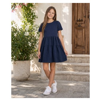 sukienka z dołem muślinowym